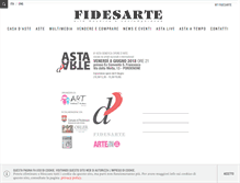 Tablet Screenshot of fidesarte.it